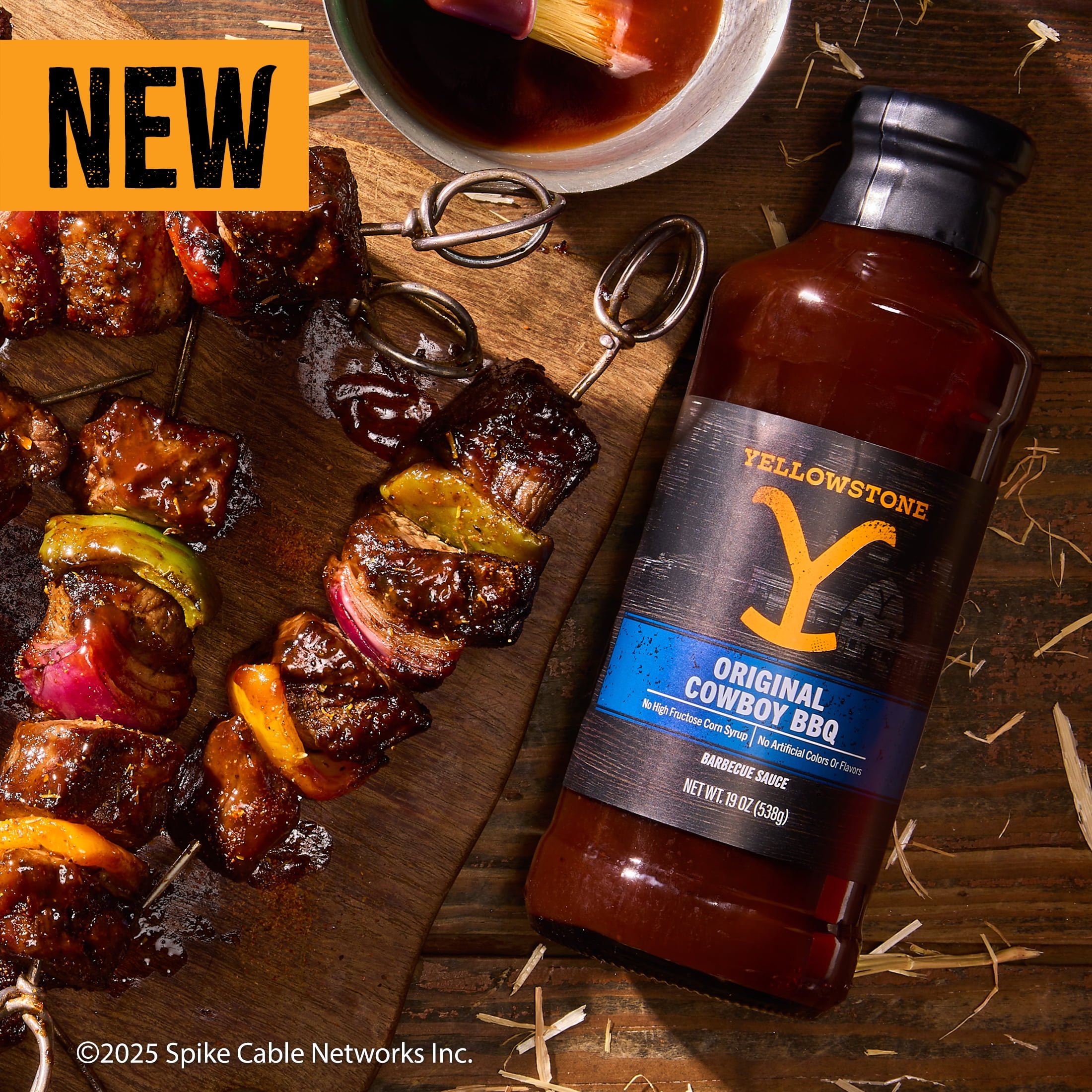 (6 pack) Yellowstone Cowboy Original BBQ Sauce, 19 oz