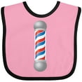 thumbnail image 3 of Inktastic Barber Barberpole Boys or Girls Baby Bib, 3 of 4