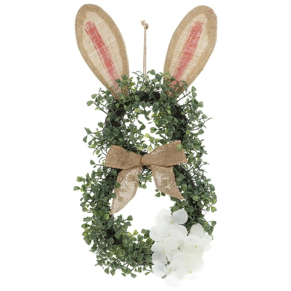 Bunny Wreath Easter Artificial Rabbit Christmas Decorations Non