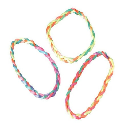 BRAIDED BRACELETS-48 PIECES, SOLD BY 12 PACKS