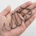 thumbnail image 5 of Dr.Fish 100pcs Octopus Hooks Fishing Circle Hooks #3/0 High Carbon Sharp Black Saltwater, 5 of 8