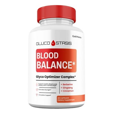 Gluco Stasis Capsules, GlucoStasis Pills Blood Supplement Maximum Strength All Natural Glycogen, 30 Day Supply (1 Pack)