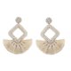 thumbnail image 1 of Pendientes largos con borlas de hilo compatibles con mujeres niñas ratán bohemio bohemio hecho a mano con cuentas de semillas Da ZefeiWu 8390611506872, 1 of 1