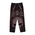 thumbnail image 4 of Disketp Spider With Skull Print Women'S Comfy Pajama Pants Casual Drawstring Palazzo Lounge Wide Leg Pants, 4 of 9