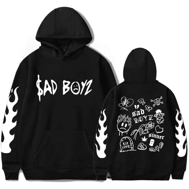 Junior H - Sudadera con capucha sin amor Sad Boyz Tour Merch con capucha para mujeres y hombres, sudadera de manga larga con capucha