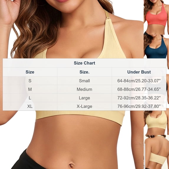qelini Sports Bras for Women Seamless Adjustable Straps High Impact Running Bra with Removable Pads Daily Wear
