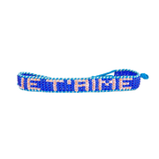 UBUNTU LIFE Turquoise / Pearl Peach JE T'AIME Woven Bracelet