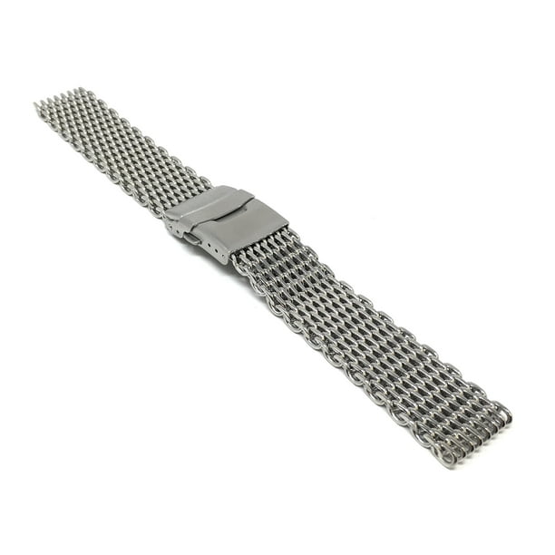 Bandini Premium 22mm Stainless Steel Shark Mesh Watch Band