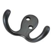 Hickory Hardware P27115 Utility 2-13/16" Wide Double Prong Single Wall Mount Bath Robe