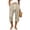 Khaki, variant on Tqcoqu Women's Waffle Knit Capri Pants Drawstring Waist Side Pockets Summer Beach Casual Pants,Black Women's S-XXL