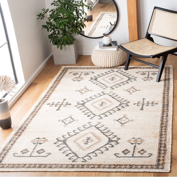 Safavieh Kilim Lisette Tribal Area Rug, Ivory/Black, 5' x 8'