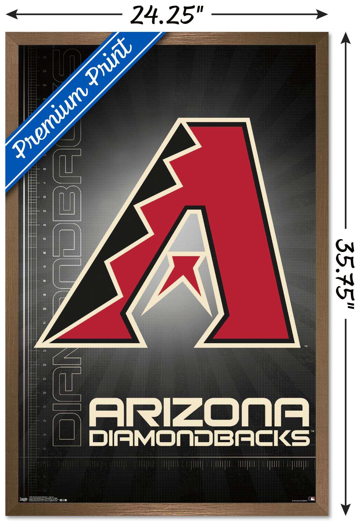 MLB Arizona Diamondbacks - Logo 16 Wall Poster, 22.375" x 34", Framed