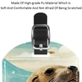 thumbnail image 4 of Square 2Pack PU Leather Sea Lion Cruise Luggage Tag with Privacy Cover and Name ID Tag for Travel Handbags Backpacks Luggage Tags, 4 of 6
