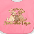 thumbnail image 4 of Inktastic I Love My Nana and Papa Cute Dogs Boys or Girls Baby Bib, 4 of 4