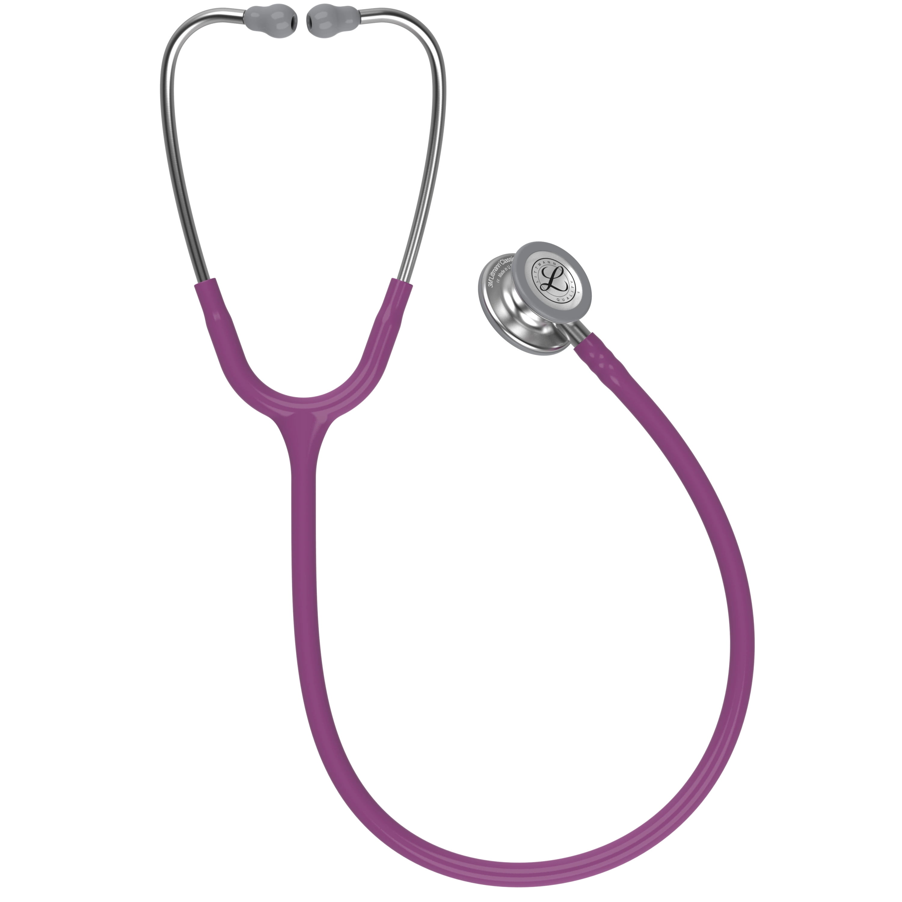 3M Littmann Classic III Monitoring Stethoscope, 5831, Stainless Steel Chestpiece, 27" Plum Tube