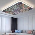 thumbnail image 2 of Vintage Flower Magnetic Fluorescent Light Covers for Ceiling Lights 2x4Ft, Boho Abstract Colorful Ethnic Floral Office Classroom Kitchen Drop Ceiling Light Covers Lighting Filters Shade Panel 4 Packs, 2 of 9