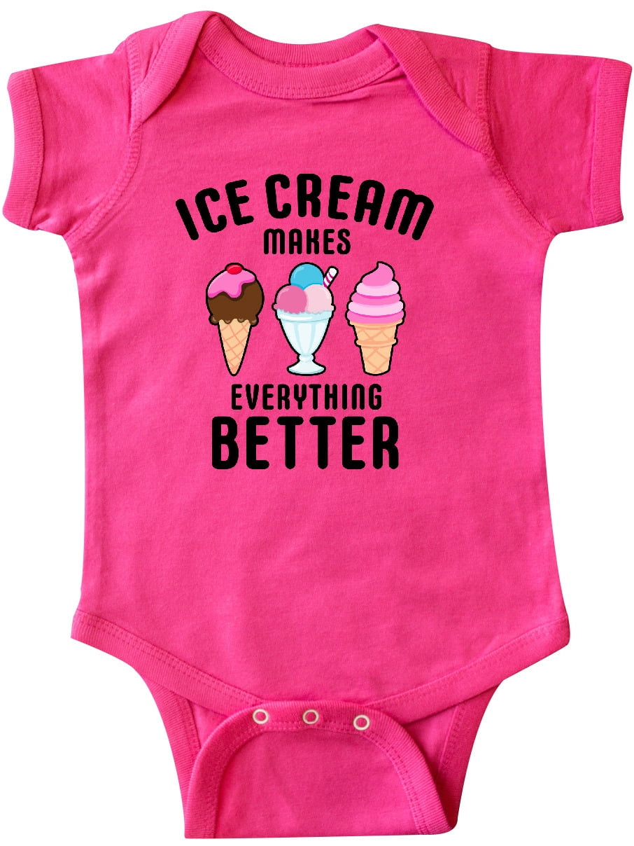 Infant Hot Pink Ice Cream Leopard Bodysuit Hot Pink Baby Dress Shoes Set NB-12M