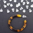 thumbnail image 4 of 200pcs Earring Backs for Studs Earring Back Soft Clear Ear Safety Back Pads Backstops Bullet Clutch Stopper Replacement, 4 of 5