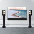 thumbnail image 3 of Miumaeov 28" Inch Bookshelf Speaker Stands Surround Sound Home Theater (Black Walnut), 3 of 11