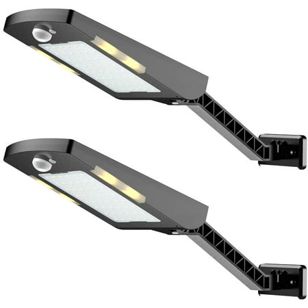 

Solar Lights Outdoor 48 LEDs Solar Powered Motion Sensor Light Security Wireless Waterproof Solar Flood Light for Yard Fence Garden Patio Front Door Shed Deck Path Gutter. 2 Pack