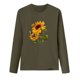 thumbnail image 4 of Blusa de manga larga con cuello redondo y estampado de talla grande para mujer Fridja  hj873, 4 of 7
