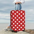thumbnail image 6 of Picia Red Polka Dot Luggage Protector Cover Thicken Suitcase Protector Cover Fit 18-32 Inch Luggage-Medium, 6 of 9