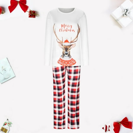 

Pajamas for Women KKCXFJX Christmas Parent-Child Outfit Women Long Sleeve Christmas Parent-Child Outfit Printed Housewear Pajama Suit Top+Pants Suit (Mom) Parent-Child Outfit