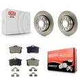 thumbnail image 1 of Transit Auto Rear Disc Brake Rotors and Semi-Metallic Pads Kit for Car Audi A4 Quattro with 255mm Diameter Rotor K8F-101750, 1 of 11
