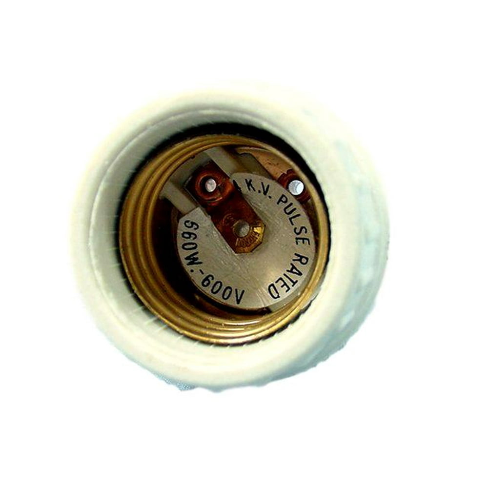 Leviton 18875 4 kV Pulse Rated SnapIn Medium Base Porcelain Lamp Holder Light Socket Walmart