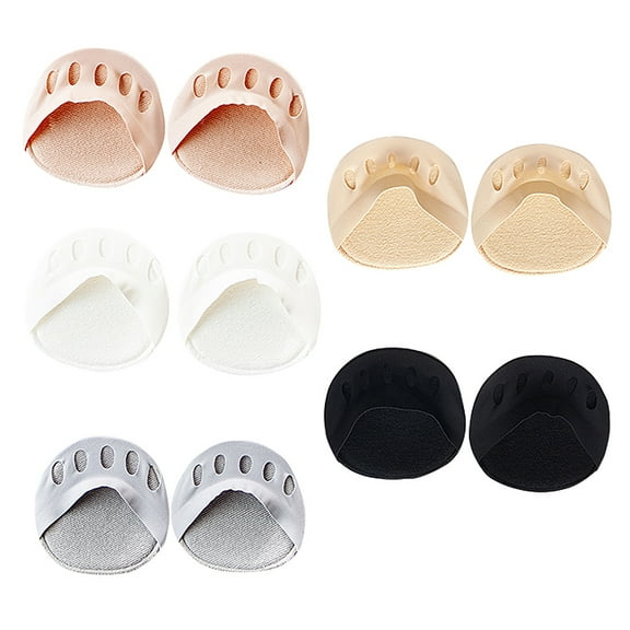 Socks Five Toes Forefoot Pads For Men Women Protector Half Insoles High Heels Foot Care Inserts Calluses Corns 5 Pairs Pack