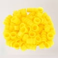 thumbnail image 4 of Miangastore 100pcs Ink Caps Disposable Plastic Ink Cups Permanent Eyelash Makeup Eyebrow Tattooing Pigment Container Size M (Yellow), 4 of 9