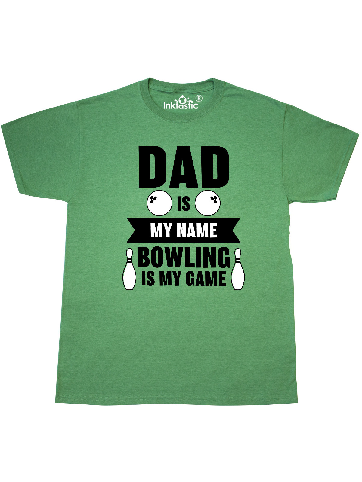 INKtastic Father's Day Dad is my Name Bowling is my Game TShirt