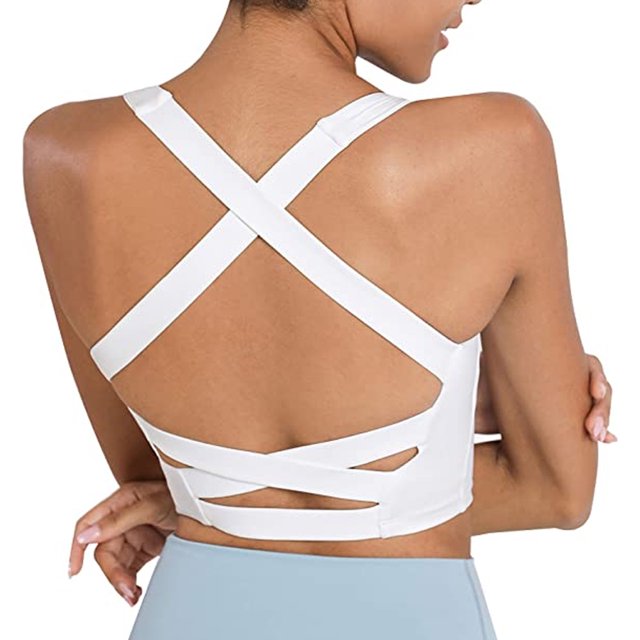 Ropa interior deportiva Cross Beautiful Back para mujer, chaleco a prueba de golpes para correr, fitness, con almohadilla para el pecho, sujetador de yoga