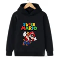 thumbnail image 2 of Ropa infantil con estampado creativo de Super Mario, sudadera informal de calle para hermano, sudadera deportiva para exteriores, sudadera con capucha para hermano de 2 a 14 años, 2 of 4
