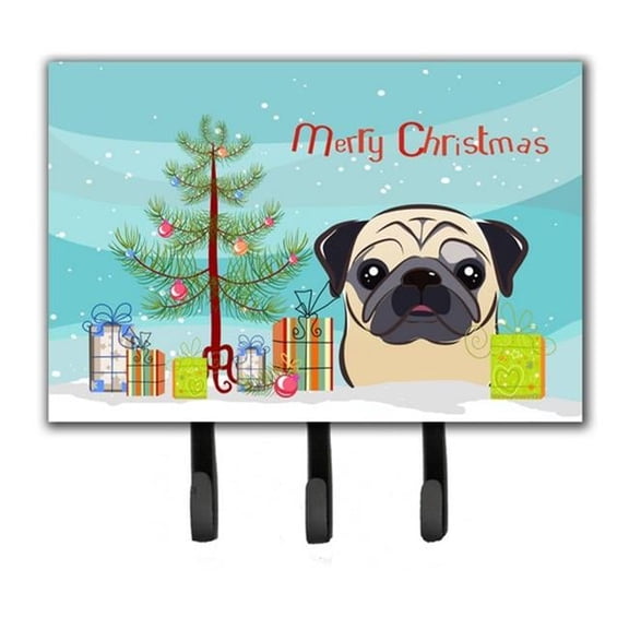 Carolines Treasures BB1634TH68 Christmas Tree & Fawn Pug Leash or Key Holder