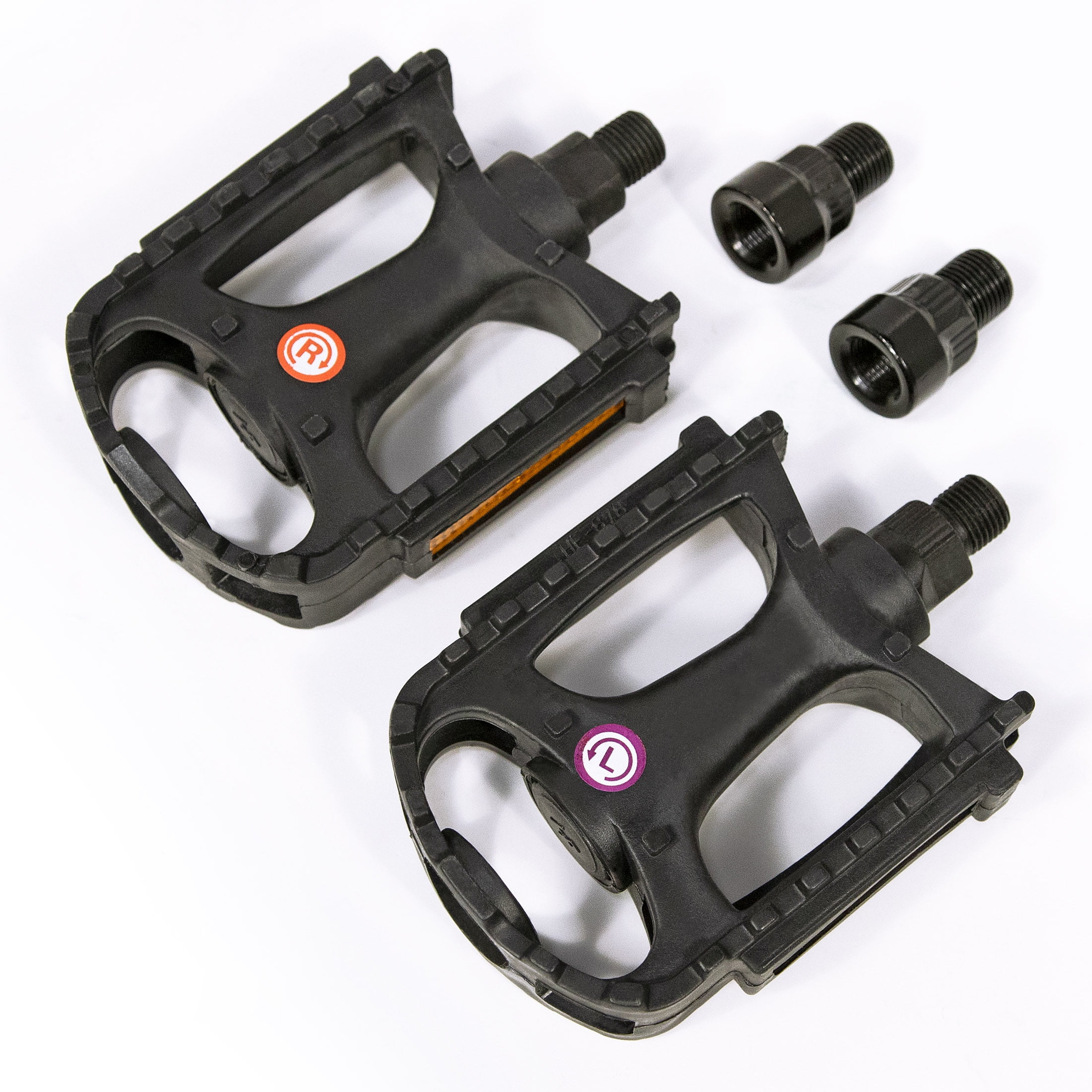 Details about   Bell Sports Kicks 350 Replacement Bicycle Pedals Set Fits 1/2" 9/16" Black NEW! 
