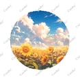 thumbnail image 3 of Motif Tournesols en Champ Polyester Housse de Roue de Rechange Universelle pour Remorque RV SUV Camion Camping-Car, 3 of 5