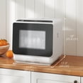 thumbnail image 2 of CoSoTower Countertop Dishwasher with Built-in 6L Water Tank, 5 Wash Programs, Touch Control, LED Display, Dual Water Supply, White, 2 of 7