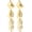 Gold, variant on Vintage Irregular Geometric Earrings for Women,Chunky Gold Long Drop Earrings Asymmetric Metal Earring Fashion Statement Earring Daily Wear Party Wedding Jewelry