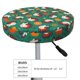 thumbnail image 4 of Balery Cartoon Turkey Fundas de asiento para taburete de bar redondo de tela de terciopelo ajustables que protegen de arañazos y manchas para sillas de 14 a 17 pulgadas.-13 inch, 4 of 7