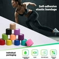 thumbnail image 6 of PINHEN 12 Pack Self Adhesive Bandage 2 Inch x 5 Yards Breathable Cohesive Bandage Wrap Rolls Elastic Self-Adherent Tape for Stretch Athletic, Sports, Wrist, Ankle Tape, Colorful, 6 of 7