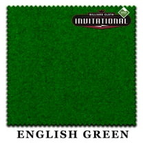 7' Championship Invitational Teflon Pool Billiard Table Felt Cloth - English Green - Free Spots - AUTHORIZED DEALER