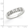 thumbnail image 2 of 14K White Gold 5-Stone Diamond Band Size 7, 2 of 2