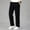 #Black, variant on DPTALR Men's Elastic Waist Straight Leg Casual Pants,Army Green,Big Men's,Tall Men's L,Young Men's Pants