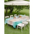 thumbnail image 4 of Outdoor Tablecloth with Umbrella Hole for Patio/Picnic/Party/Camping, Teal Coastal Waterproof Table Cloth Rectangle Table Cover Washable, Beach Nautical Seaside Ocean Beige (60"x 120"), 4 of 9