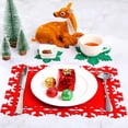 thumbnail image 6 of 12PCS Holiday Dining Polyester Placemats Set - Protective Scratch Resistant Table Decor for Festive Gatherings, 6 of 7