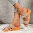 thumbnail image 6 of Wensltd Womens Orthopedic Sandals Comfortable Strap Sandals for Summer Beach Outings and Stylish Outdoor Daily Wear Gold, 6 of 8
