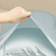 thumbnail image 3 of REGALWOVEN 1 Pcs Breathable Pillow Case with Envelope, Satin Pillowcases for Hair and Skin Light Blue Queen, 3 of 7