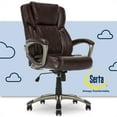 thumbnail image 2 of Serta Chaise de Direction Pivotante pour Bureau at Home Works, Brun, 2 of 18