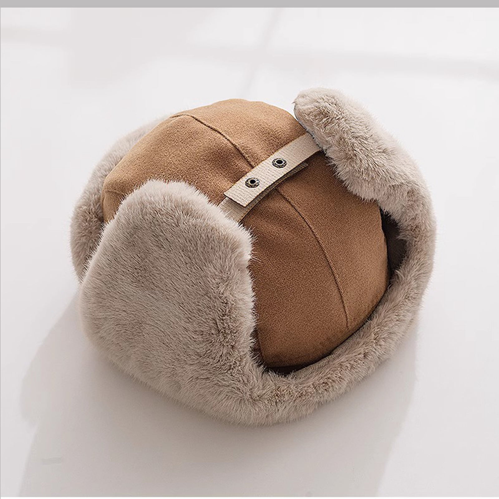 Cold Weather Hats for Men Women Russian Hat with Earflap Boys Fleece Sherpa Lined Windproof Thermal Warm Cap for Outdoor Hunting Motorcycle